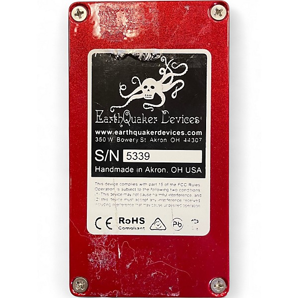 Used EarthQuaker Devices Speaker Cranker Overdrive Effect Pedal