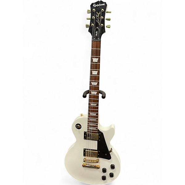 Used Epiphone Les Paul Studio Alpine White Solid Body