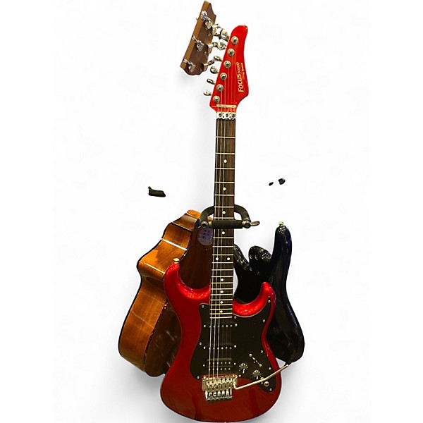 Used Kramer FOCUS 3000D Candy Apple Red Solid Body Electric Guitar