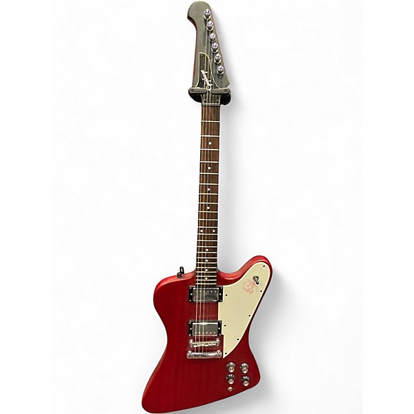 Used Epiphone Firebird Studio Satin Red Solid Body Electric Guitar