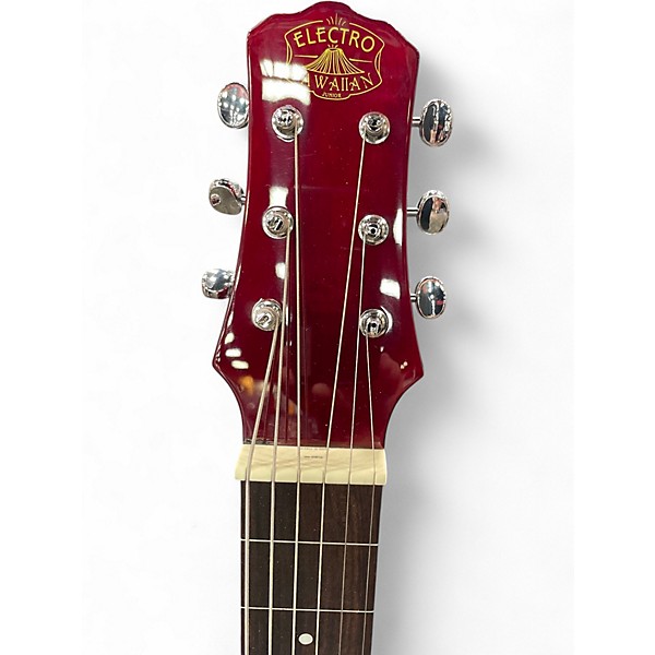 Used Electro Hawaiian Transparent Red Lap Steel