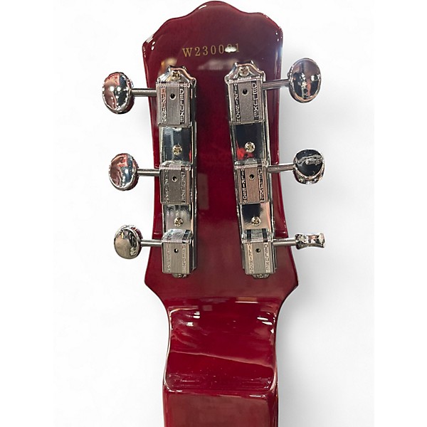 Used Electro Hawaiian Transparent Red Lap Steel