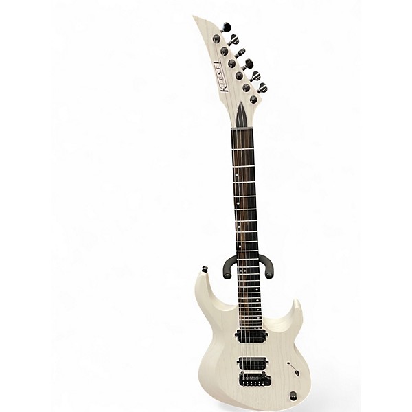 Used Kiesel Aries Neck-Through Arctic White Solid Body Electric Guitar