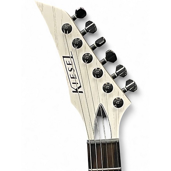 Used Kiesel Aries Neck-Through Arctic White Solid Body Electric Guitar