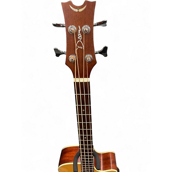 Used Dean Performer Plus Bass Natural Acoustic Bass Guitar