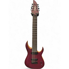 Used Schecter Guitar Research John Browne Tao-8 Satin Trans Purple Solid Body Electric Guitar