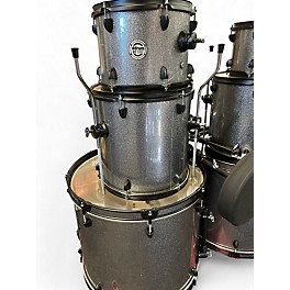 Used ddrum 8 Piece D2 Series Double Kick Silver Sparkle Drum Kit