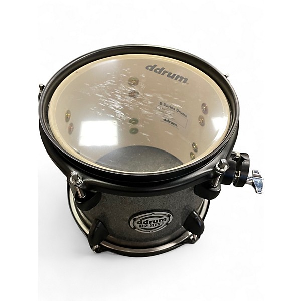 Used ddrum 8 Piece D2 Series Double Kick Silver Sparkle Drum Kit