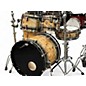 Used PDP by DW 5 Piece Limited-Edition Mapa Burl 5-Piece Shell Pack With Antique Br Black Burst Drum Kit