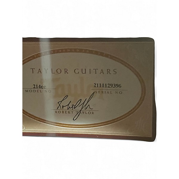 Used Taylor 214CE Natural Acoustic Electric Guitar