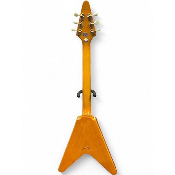 Used 2000s Epiphone Korina Flying V REISSUE Natural Solid Body Electric Guitar