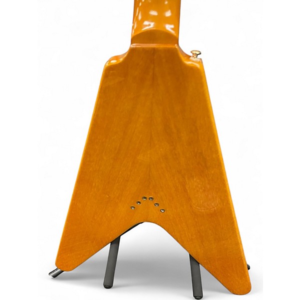 Used 2000s Epiphone Korina Flying V REISSUE Natural Solid Body Electric Guitar