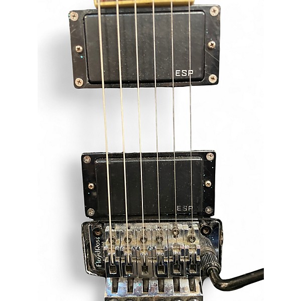 Used ESP LTD M200FM Black Solid Body Electric Guitar