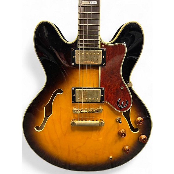 Used Epiphone Sheraton II Tobacco Burst Hollow Body Electric Guitar