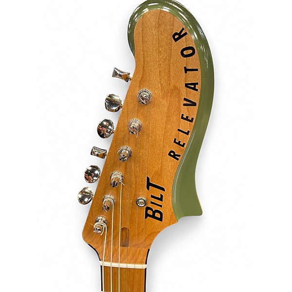 Used Bilt RELEVATOR DARK GREEN Solid Body Electric Guitar