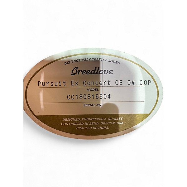 Used Breedlove Pursuit EX Concert Sunburst Acoustic Electric Guitar