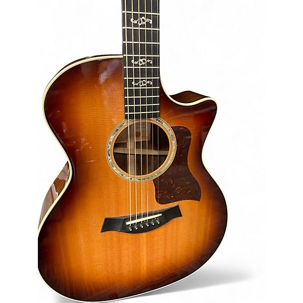 Used Taylor Custom 414CE 2 Color Sunburst Acoustic Guitar