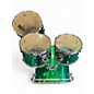 Used Pearl 4 Piece session custom shamrock green Drum Kit