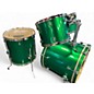 Used Pearl 4 Piece session custom shamrock green Drum Kit