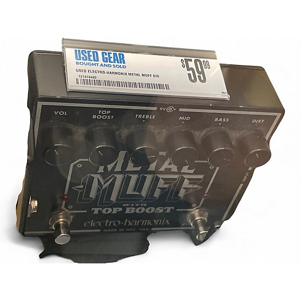 Used Electro-Harmonix Metal Muff Distortion With Top Boost Effect Pedal