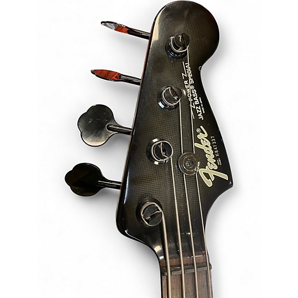 Used Fender Contemporary Power Jazz Bass Red Electric Bass Guitar