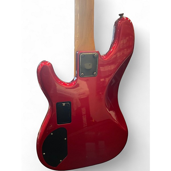 Used Fender Contemporary Power Jazz Bass Red Electric Bass Guitar