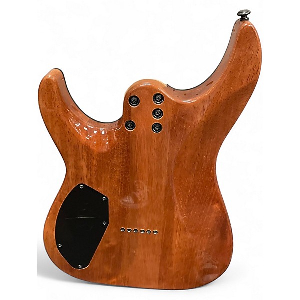 Used Schecter Guitar Research CR6 AQUA BURST Solid Body Electric Guitar