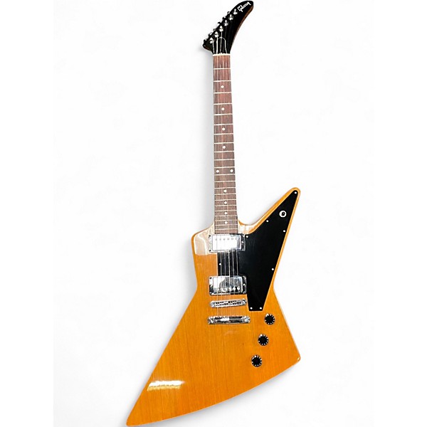 Used 2023 Gibson '70S EXPLORER Antique Natural Solid Body Electric Guitar