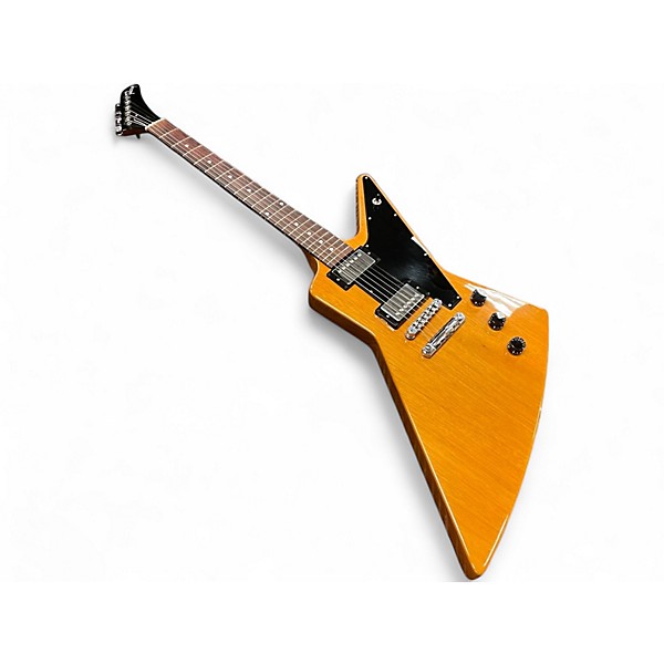 Used 2023 Gibson '70S EXPLORER Antique Natural Solid Body Electric Guitar