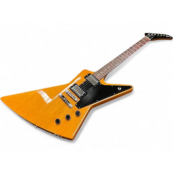 Used 2023 Gibson '70S EXPLORER Antique Natural Solid Body Electric Guitar