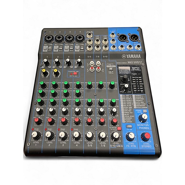Used Yamaha MG10XU 10 Channel Mixer with Effects Unpowered Mixer