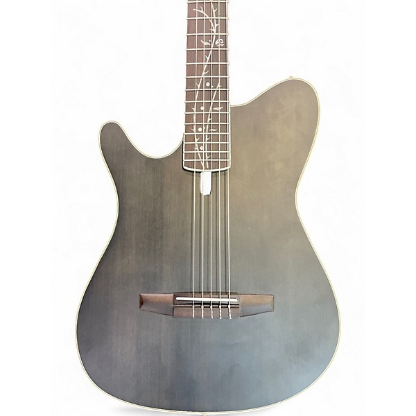 Used Ibanez tim henson gray Nylon String Acoustic Guitar