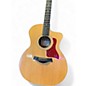 Used Taylor 214CE Deluxe Natural Acoustic Electric Guitar thumbnail