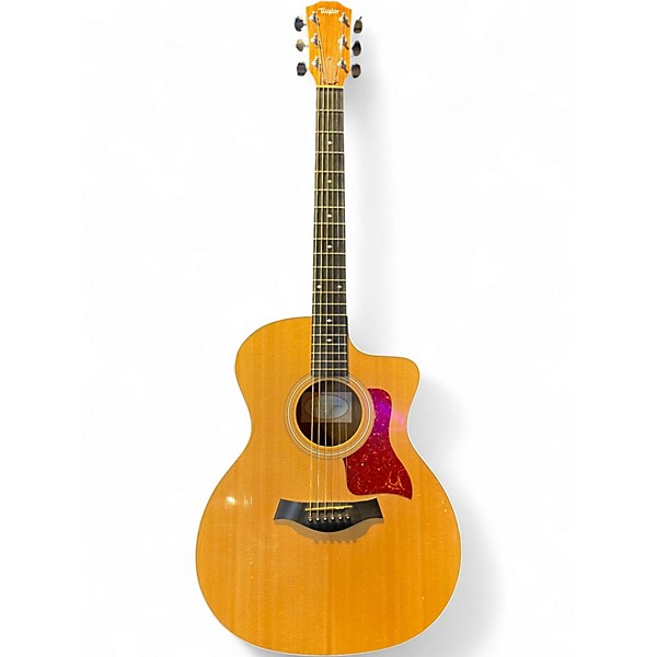 Used Taylor 214CE Deluxe Natural Acoustic Electric Guitar