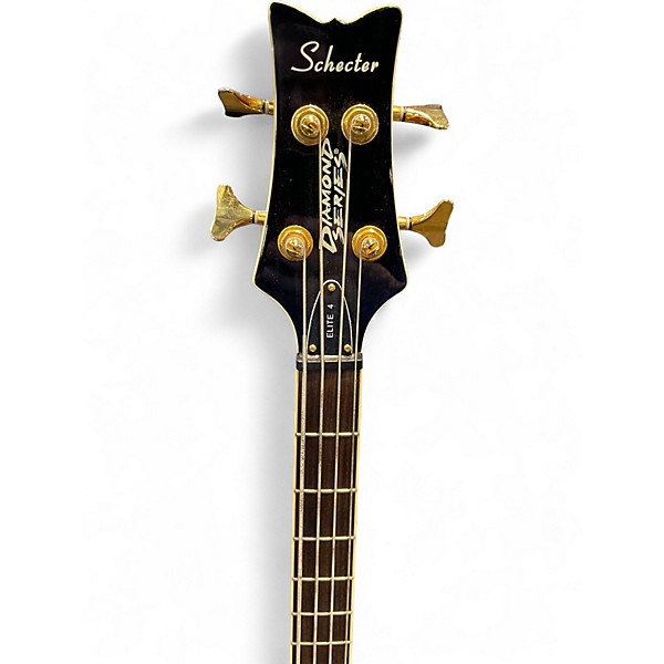 Used Schecter Guitar Research Elite 4 String Red Electric Bass Guitar
