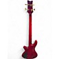 Used Schecter Guitar Research Elite 4 String Red Electric Bass Guitar