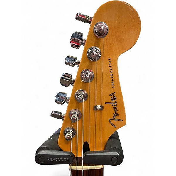 Used 2010 Fender Blacktop Stratocaster Black Solid Body