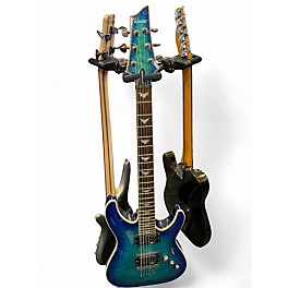 Used Schecter Guitar Research Omen Extreme 6 Ocean Blue Burst Solid Body Electric Guitar