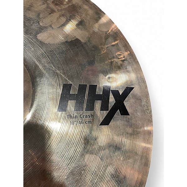 Used SABIAN 18in HHX THIN CRASH Cymbal
