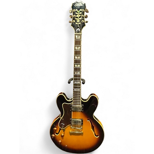 Used Epiphone Sheraton II Vintage Sunburst Hollow Body Electric Guitar