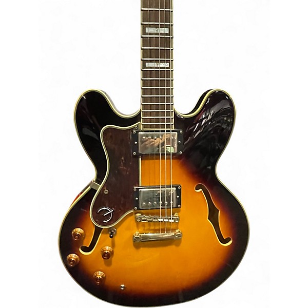 Used Epiphone Sheraton II Vintage Sunburst Hollow Body Electric Guitar
