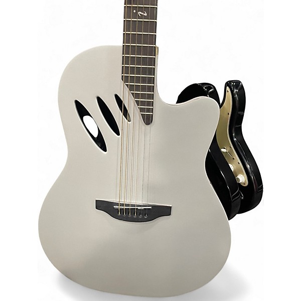 Used Ovation Celebrity 54i Silver Acoustic Guitar