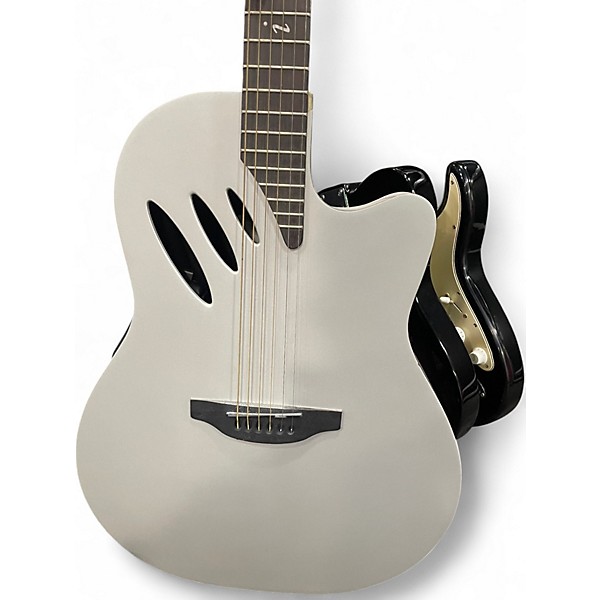 Used Ovation Celebrity 54i Silver Acoustic Guitar