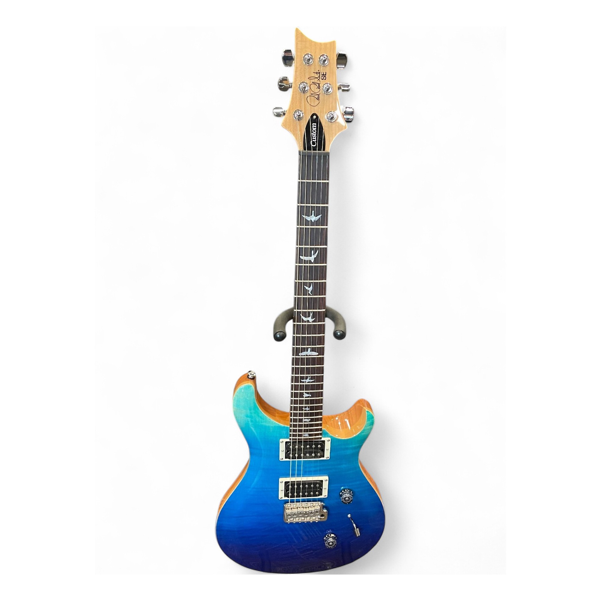 Used PRS SE Custom 24 Sapphire Fade Solid Body Electric