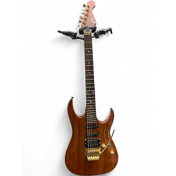 Used Eleca Super Strat HSS Natural Solid Body Electric Guitar