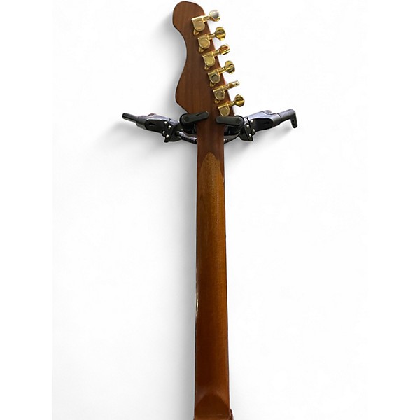 Used Eleca Super Strat HSS Natural Solid Body Electric Guitar