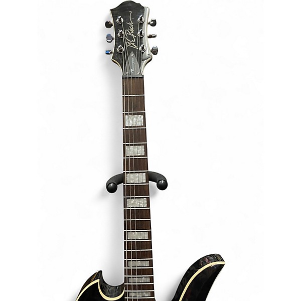 Used B.C. Rich Masterpiece Mockingbird Trans Black Solid Body Electric Guitar
