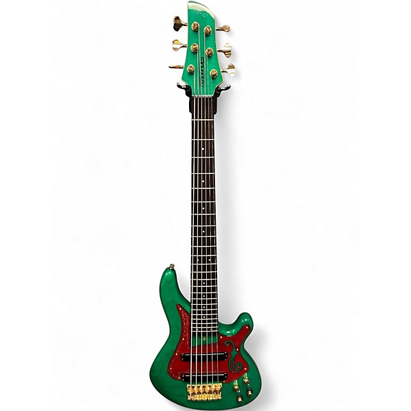 Used Fernandes Gravity 6 Emerald Green Electric Bass Guitar