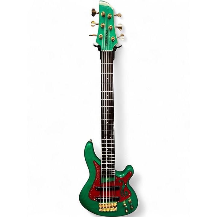 Used Fernandes Gravity 6 Emerald Green Electric Bass Guitar