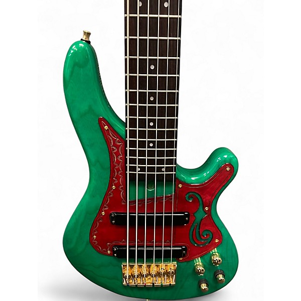 Used Fernandes Gravity 6 Emerald Green Electric Bass Guitar